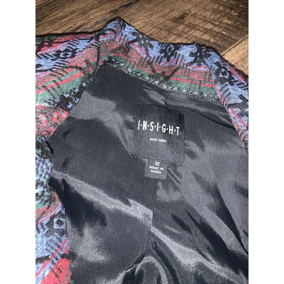 Insight NWOT Embroidery Zip Vest 12 boho classic embroidered fall top casual - Picture 4 of 6